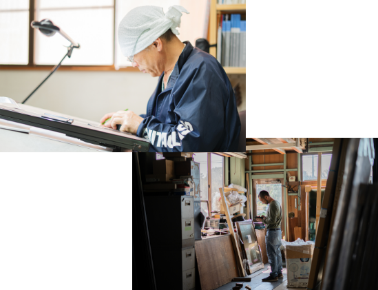 サッシ屋　人物　写真